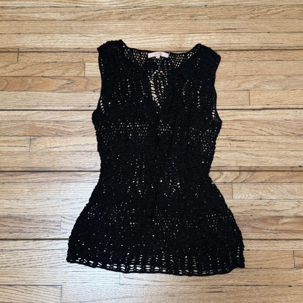 Forever 21 V-Neck Stretch Knit Tank Top — M